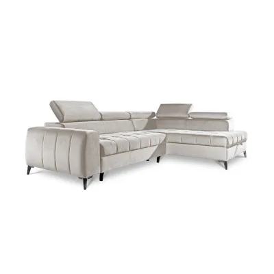 Fun Möbel Ecksofa Creme 275x200 cm
