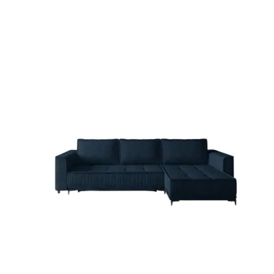Fun Möbel Ecksofa Dunkelblau 240x140 cm