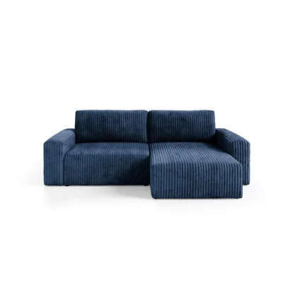 Fun Möbel Ecksofa Dunkelblau 244x149 cm