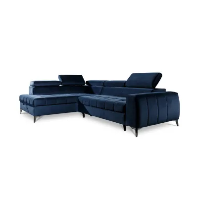 Fun Möbel Ecksofa Dunkelblau 275x200 cm