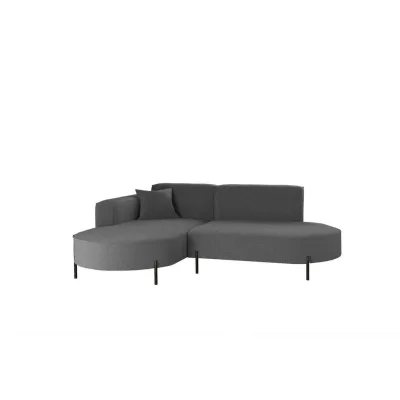 Fun Möbel Ecksofa Dunkelgrau 236x165 cm