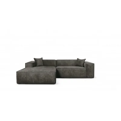 Fun Möbel Ecksofa Dunkelgrau 270x192 cm