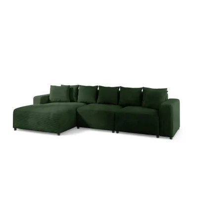 Fun Möbel Ecksofa Dunkelgrün 331x165 cm