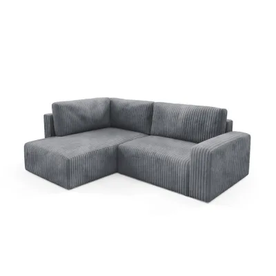 Fun Möbel Ecksofa Grau 245x182 cm
