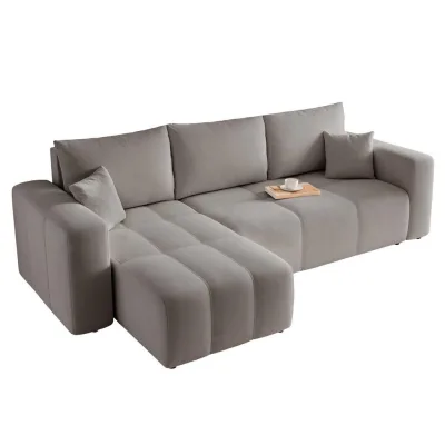 Fun Möbel Ecksofa Grau 248x145 cm