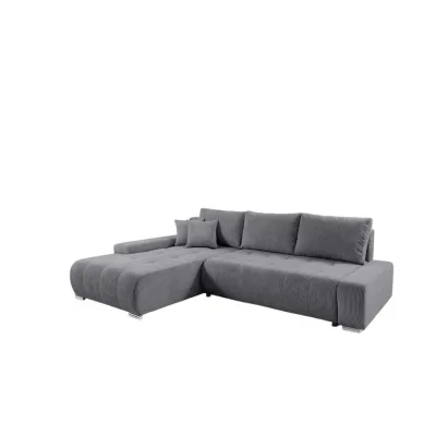 Fun Möbel Ecksofa Grau 265x185 cm