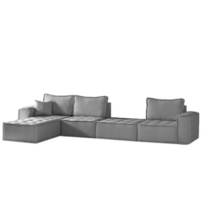 Fun Möbel Ecksofa Grau 372x192 cm