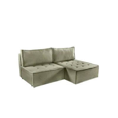 Fun Möbel Ecksofa Grün 200x140 cm