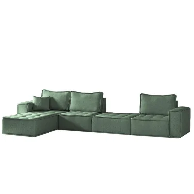 Fun Möbel Ecksofa Grün 372x192 cm