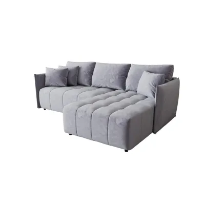 Fun Möbel Ecksofa Hellblau 245x185 cm