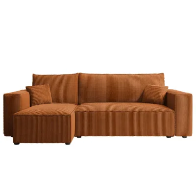 Fun Möbel Ecksofa Hellbraun 244x145 cm