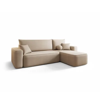 Fun Möbel Ecksofa Hellbraun 250x150 cm