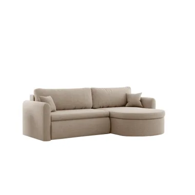 Fun Möbel Ecksofa Hellbraun 250x160 cm