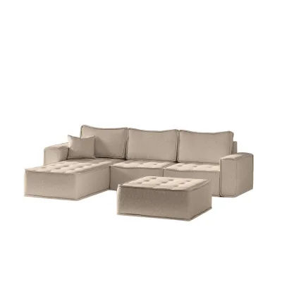 Fun Möbel Ecksofa Hellbraun 292x192 cm