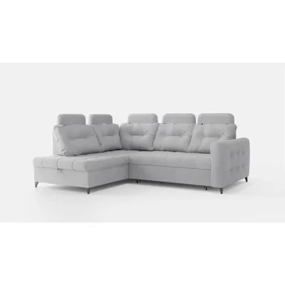 Fun Möbel Ecksofa Hellgrau 250x200 cm