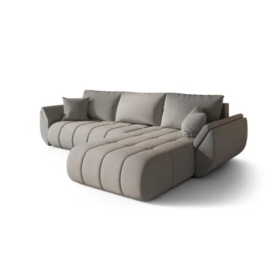 Fun Möbel Ecksofa Hellgrau 280x175 cm
