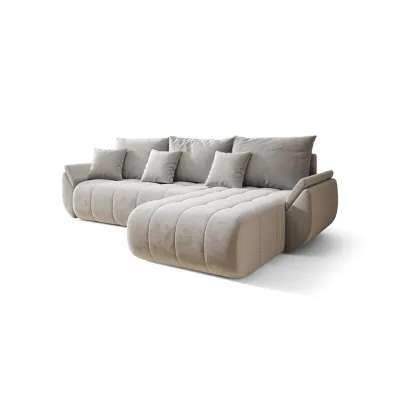 Fun Möbel Ecksofa Hellgrau 280x185 cm