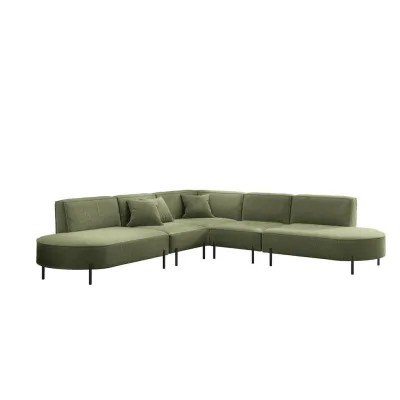 Fun Möbel Ecksofa Hellgrün 303x303 cm
