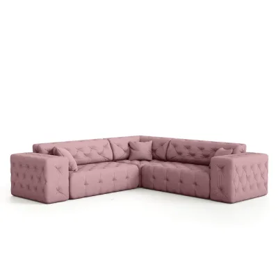 Fun Möbel Ecksofa Pink 246x246 cm
