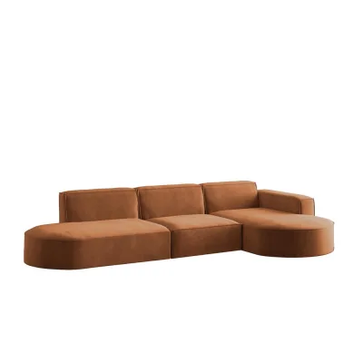 Fun Möbel Ecksofa Rot 296x165 cm