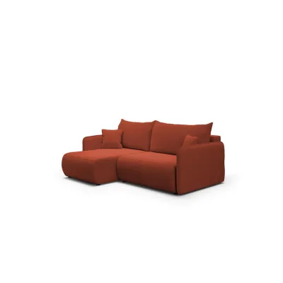 Fun Möbel Ecksofa Rotbraun 207x148 cm