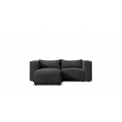 Fun Möbel Ecksofa Schwarz 210x185 cm