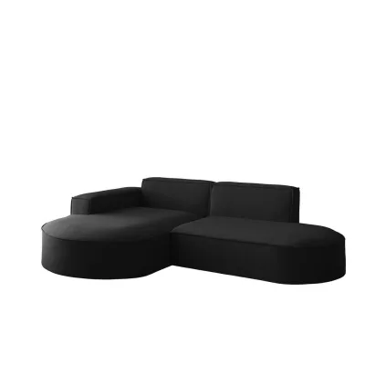 Fun Möbel Ecksofa Schwarz 236x165 cm
