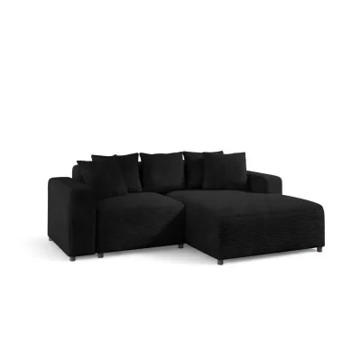 Fun Möbel Ecksofa Schwarz 240x165 cm