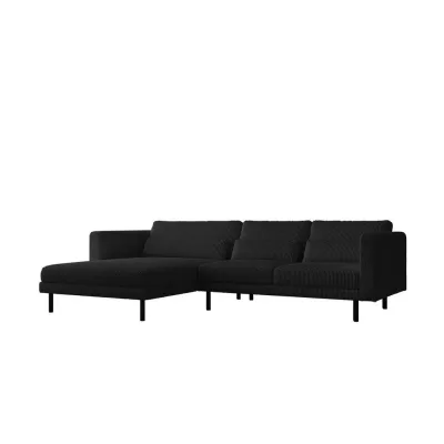 Fun Möbel Ecksofa Schwarz 281x174 cm