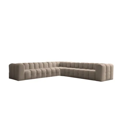 Fun Möbel Ecksofa Taupe 330x330 cm