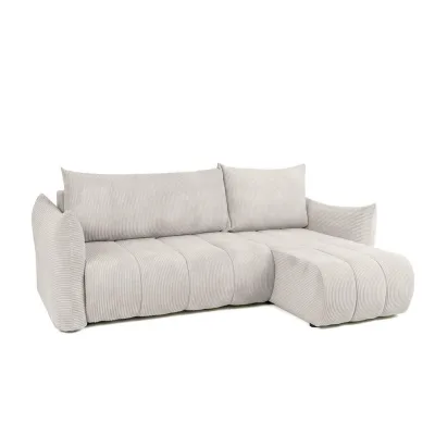 Fun Möbel Ecksofa Weiß 226x154 cm