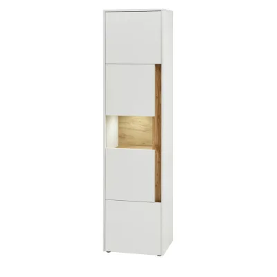 Furn.Design Aktenschrank Weiß, Eiche Wotan 50x200x40 cm