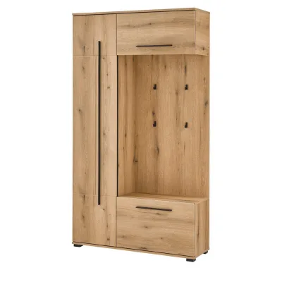 Furn.Design Kompaktgarderobe Eiche 111x200x37 cm
