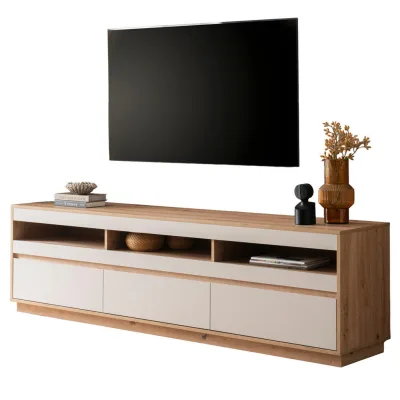 Furn.Design Tv-Lowboard Kaschmir, Eiche Artisan 202x60x45 cm