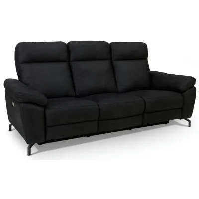 Furnhouse Dreisitzer-Sofa Schwarz 222x101x96 cm