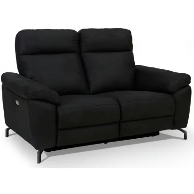 Furnhouse Zweisitzer-Sofa Schwarz 162x101x96 cm