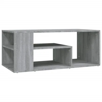 furnicato Couchtisch Silbereichen 100x40x50 cm