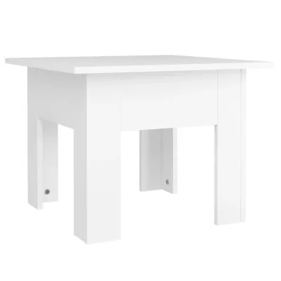 furnicato Couchtisch Weiß 55x42x55 cm