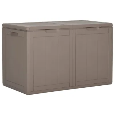 furnicato Garten-Aufbewahrungsbox Braun 80.5x51x44.5 cm