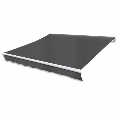 furnicato Gelenkarmmarkise Anthrazit 400x300x400 cm