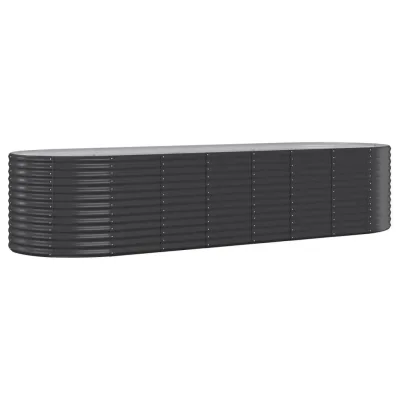 furnicato Hochbeet Anthrazit 100x68x322 cm