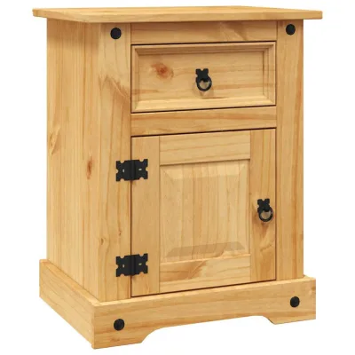 furnicato Nachttisch Braun 39x66x53 cm