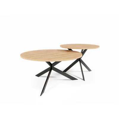Furnlux Couchtisch Eiche 75x36x75 cm
