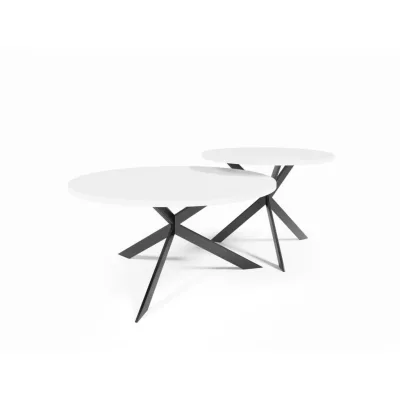 Furnlux Couchtisch Weiß 75x36x75 cm