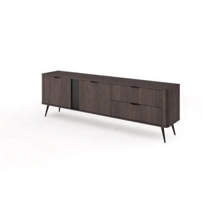 Furnlux Tv-Lowboard Braun 195x61x38 cm
