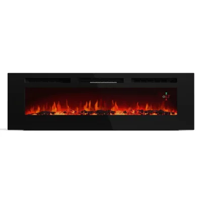 Galeras Smart Elektrokamin   2 Heizstufen   16 – 30°   LED-Flammenillusion   IOT-fähig Schwarz 152.5 x 47 x 13 cm