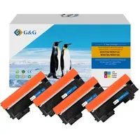 G&amp;G Toner Kompatibel mit HP 117A schwarz, cyan, magenta, gelb ca. 4 x 3.100 Seiten