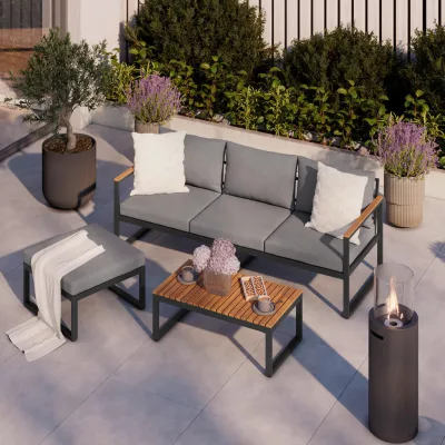 Gardenson Loungegarnitur Grau
