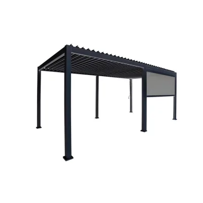 Gardenson Pergola-Rollo Mirador Classic UND Deluxe Anthrazit 360x250x10 cm