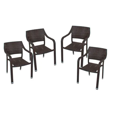 Gardenson Stapelstuhl Grau 57x82x66 cm